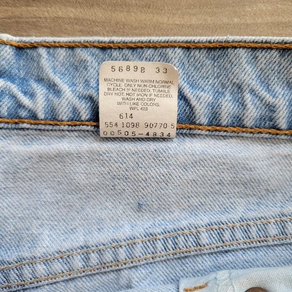 Y2K Levi 505 Red Tab Men's 36 x 32 Light Denim Jean 1998 READ - Picture 3 of 12